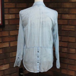 Chambray LUCKY BRAND Shirt w/ Back Detail - Sz S